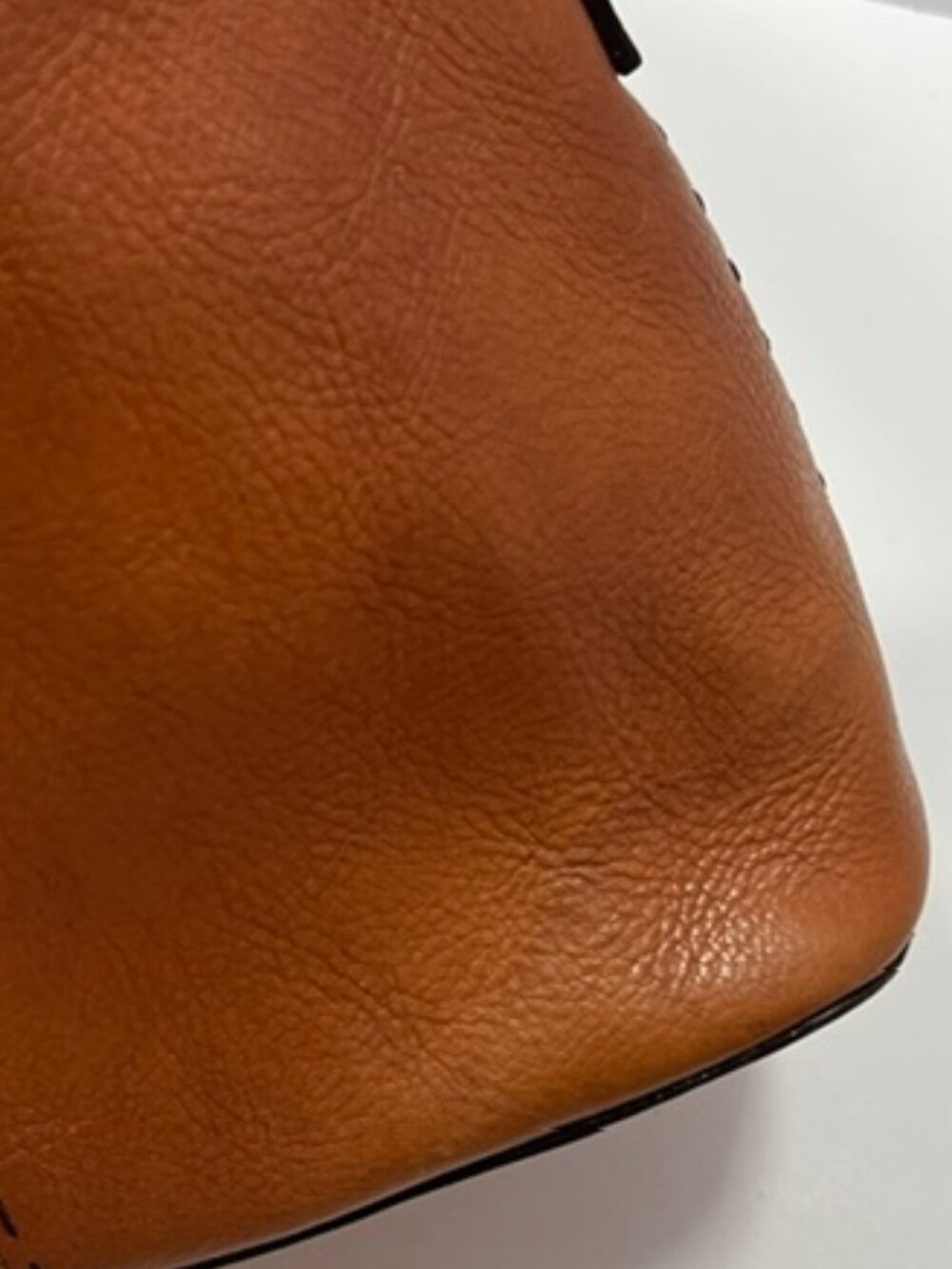 Fossil Tan Leather Crossbody Shoulder Bag - Picture 4 of 12